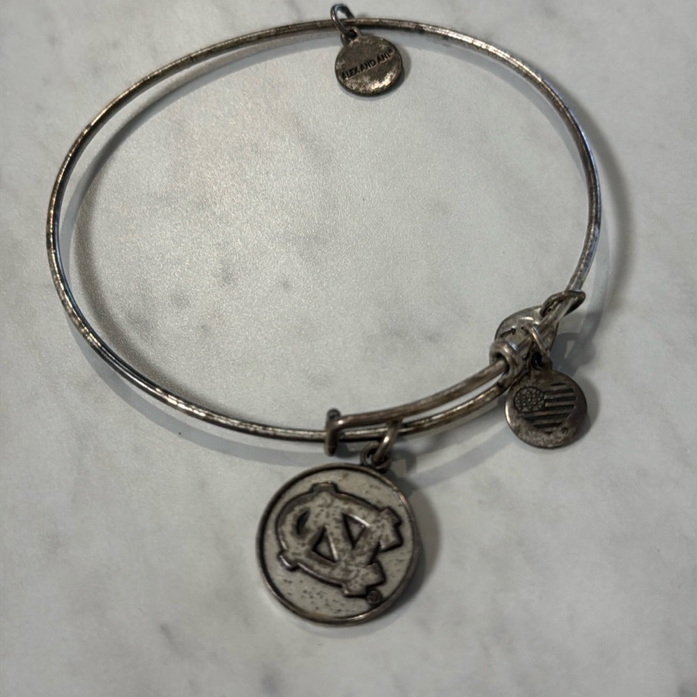 UNC Alex and Ani bracelet tarnished